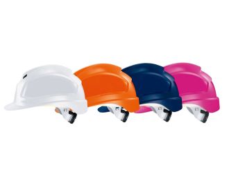 uvex safety pheos B-WR safety helmet with beige sweatband 
